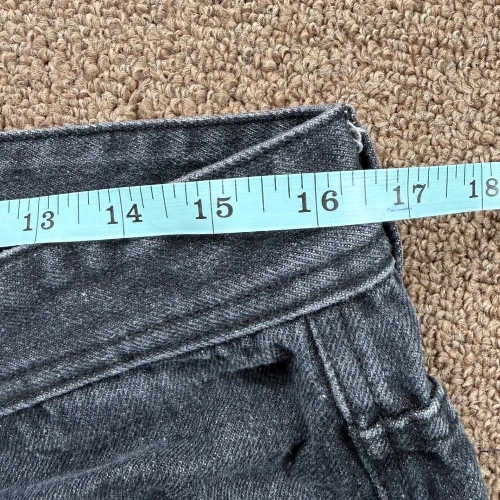 Southpole Mens‎ Moto Biker Jeans Washed Black Ribbed Knee Denim 34x32